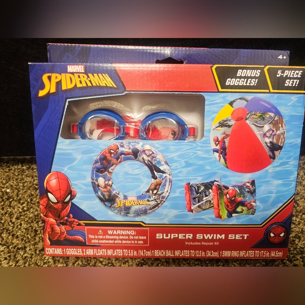 Marvel Spider-Man Swim Set in Blue and Red